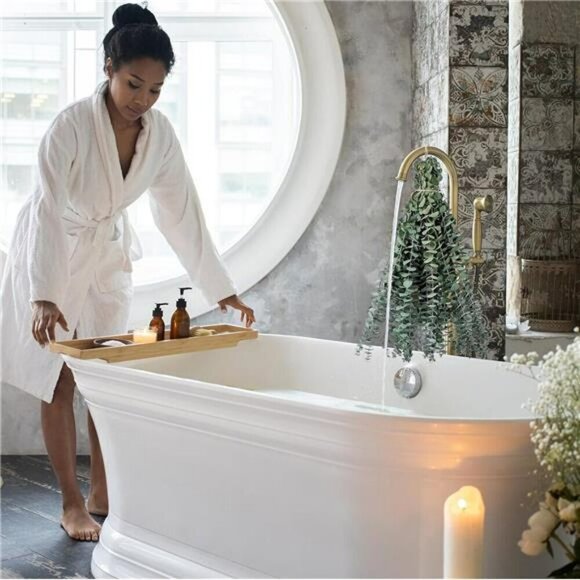 10 Pcs Dried Eucalyptus Stems 17" Real Eucalyptus for Shower Hanging 100% Made f - Picture 4 of 7